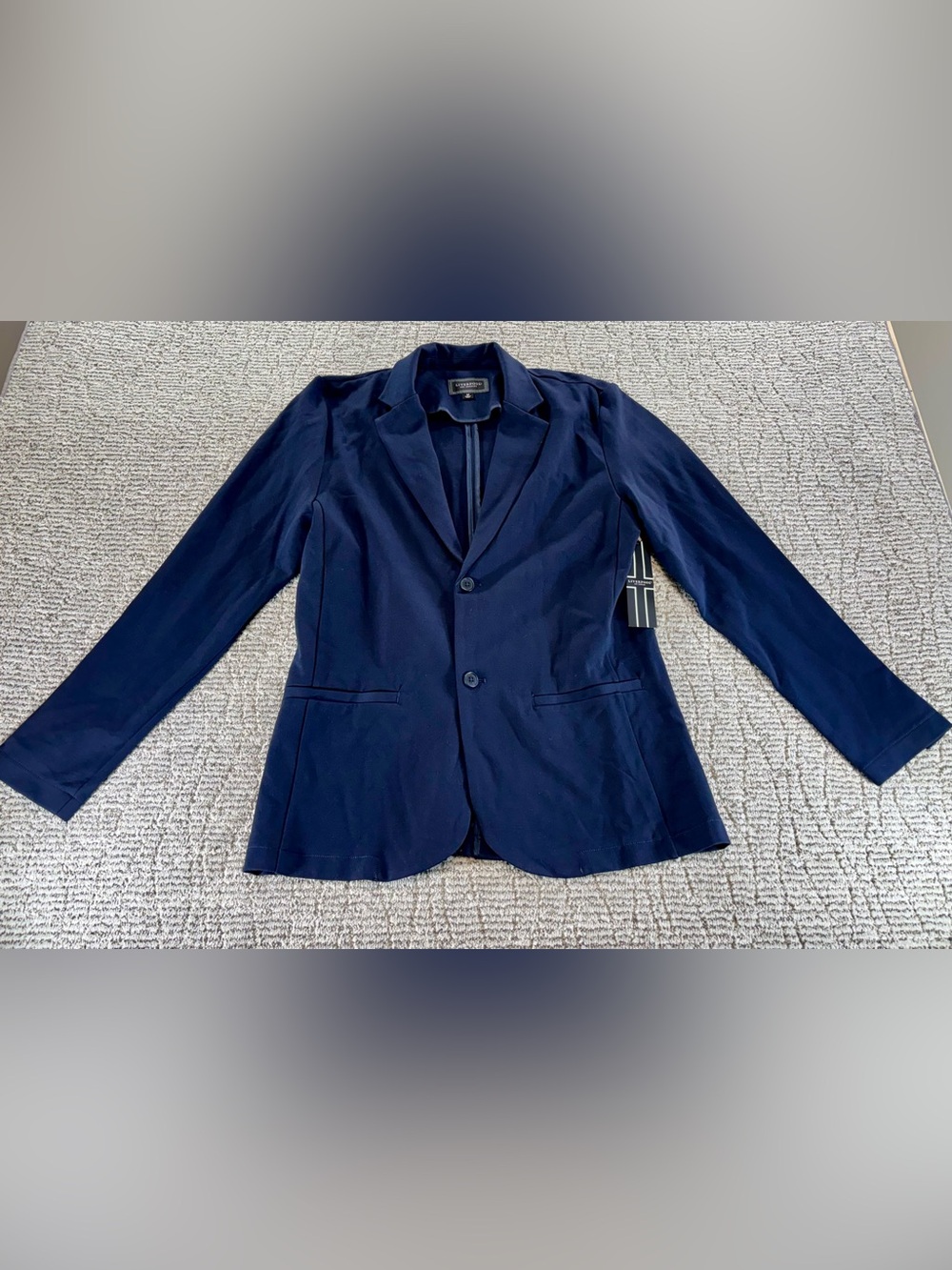 NEW Liverpool Los Angeles Women’s Size Medium Navy Blue Knit Ponte‎ Blazer